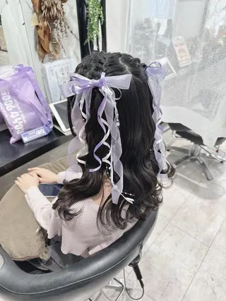 セミロング 伊藤 栄子のヘアスタイル