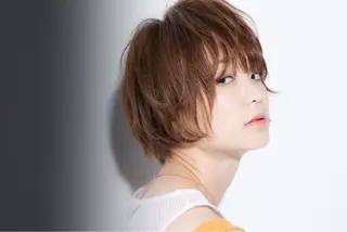 ミディアム カラー パーマ ひがし　まさし JYUNESU副代表のヘアスタイル