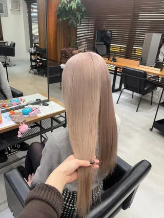 ロング カラー ENA💗NEXT /ハイトーンエクステのヘアスタイル