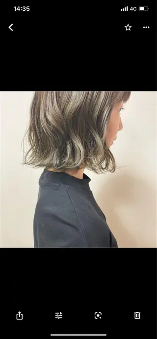 ミディアム 鈴木 志保のヘアスタイル