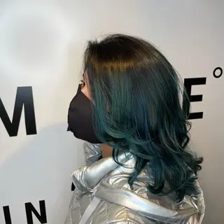 ミディアム カラー 小川 舜人のヘアスタイル