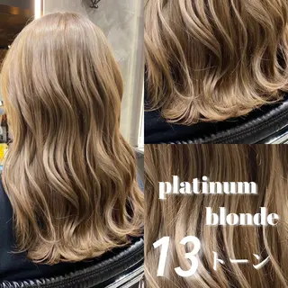 セミロング カラー 透明感カラー🌿 グレージュ🐺陽介のヘアスタイル