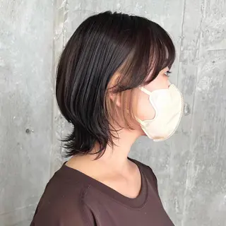 ミディアム カラー 韓国ヘア /男女☘️ 細江 美紅のヘアスタイル