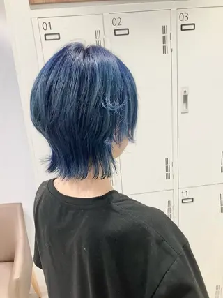 ショート カラー 雅/ダブルカラー/ 白髪ぼかしハイライトのヘアスタイル