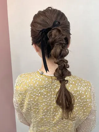 ロング ヘアアレンジ エクステ＆ヘアセット Milaのヘアスタイル