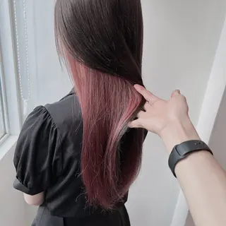 ロング カラー 𓏸レイヤー髪質改善 透けカラーカノン🫧のヘアスタイル