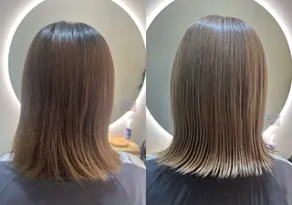 ミディアム カラー TELAHAIR岡野 春奈のヘアスタイル