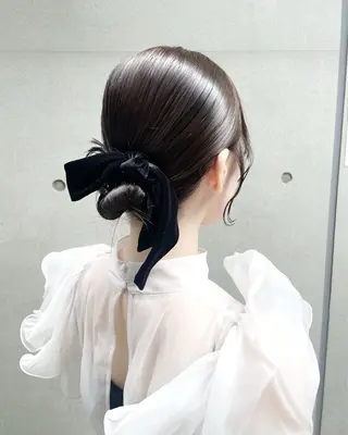ロング ヘアアレンジ ✨透明感ケアカラー✨ 長野ゆきなのヘアスタイル