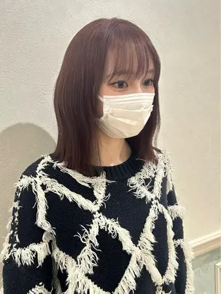 ミディアム カラー 艶感暖色カラー🥀/ レイヤー / れいかのヘアスタイル