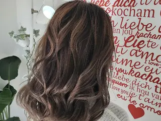 セミロング 【ハイライトに自信】 福田 将太のヘアスタイル