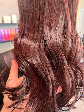 ロング カラー ブリーチなし ダブルカラー/ゆなのヘアスタイル