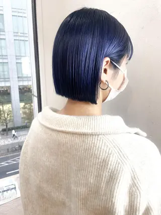 カラー ショート✨ボブ✨代表 新田見美仁のヘアスタイル