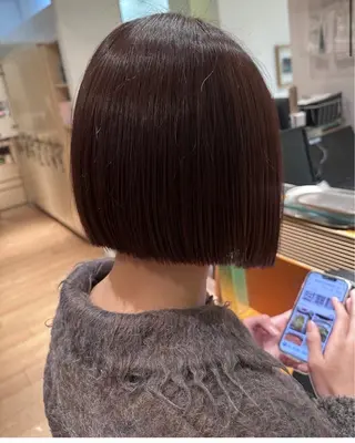 ミディアム Koyuki /透明カラー/ボブのヘアスタイル