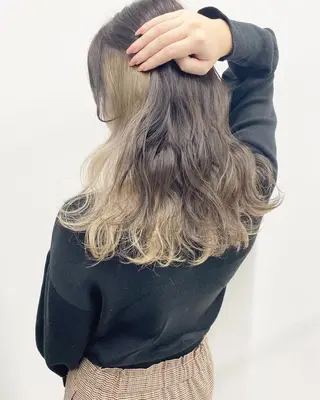ロング カラー 【ブリーチカラー】 🌈ALIVE若山葵のヘアスタイル
