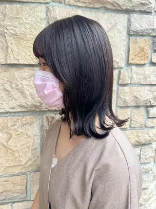 ミディアム miku 三ノ輪のヘアスタイル
