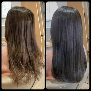 ロング カラー AmphiTokyo 池邉智成のヘアスタイル