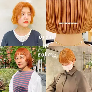 セミロング カラー haco＋所属・圧倒的デザイン力 店長🎨RENAのヘアスタイル