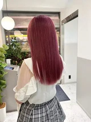 ロング カラー 薄田 珠美のヘアスタイル