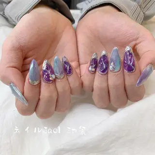セミロング ネイルJaol 池袋のネイルデザイン