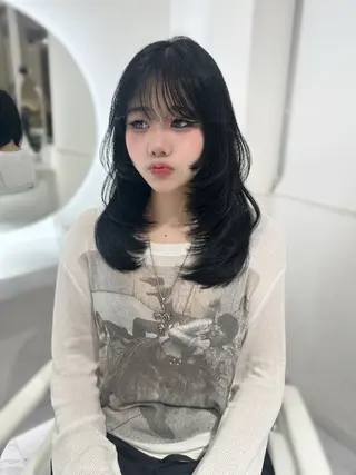 ミディアム 上野/韓国hair 🤍MOEKA🤍のヘアスタイル