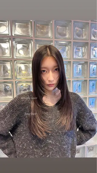 ロング 表参道レイヤー Kinoのヘアスタイル
