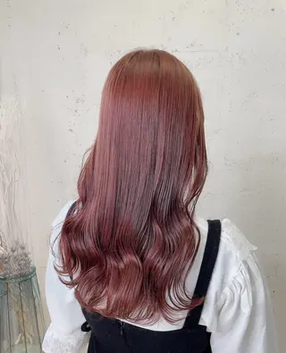セミロング カラー 透明感カラー🎀／ 寒色カラー／マツエクのヘアスタイル
