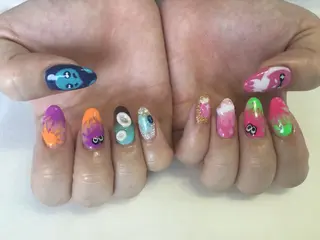 ネイル 💎🐰 saki. m 🐰💎のネイルデザイン