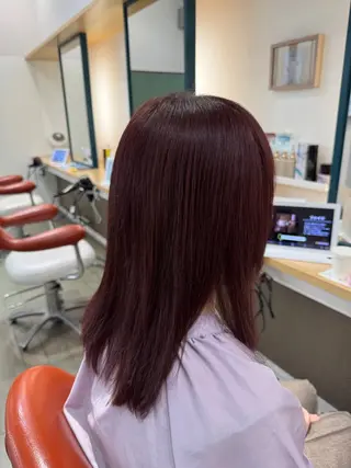セミロング カラー 大塚 しおりのヘアスタイル
