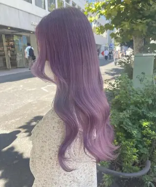 セミロング カラー 韓国特化 BIZEのヘアスタイル