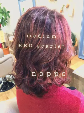 セミロング カラー NOPPO 和泉市 美容室／奥村　飛鳥のヘアスタイル