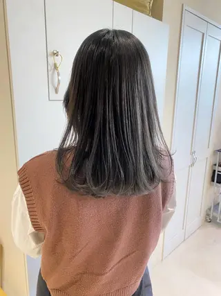 セミロング カラー ボブ/ミニボブ 透明感カラーkadoのヘアスタイル