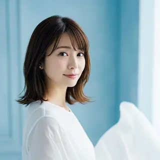 ミディアム ✂︎ ｼﾝﾀｸ ✂︎のヘアスタイル