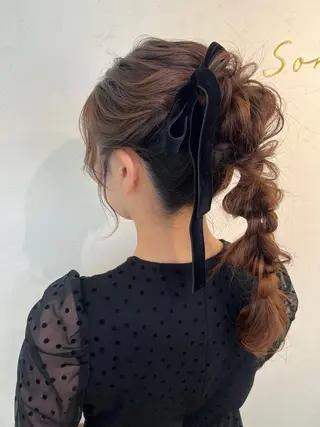 ヘアアレンジ 大人可愛いヘアメイク 💋🧚‍♀️しずかのヘアスタイル