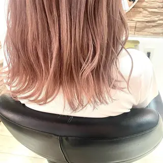 セミロング カラー 神 .のヘアスタイル