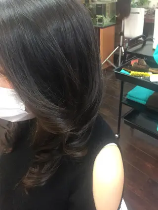ロング パーマ ヘアアレンジ 桧山 真のヘアスタイル