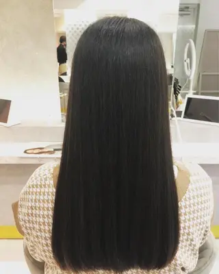 ロング カラー レイヤー/髪質改善 縮毛/ハッシュカットのヘアスタイル