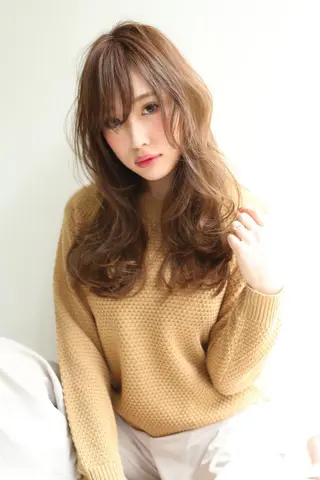 ロング 韓国ヘア🕊村上 ののこ🕊のヘアスタイル