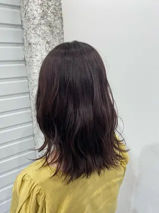ミディアム ハイトーンエフェクト ブリーチいち丸のヘアスタイル