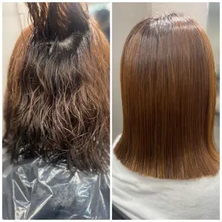 ミディアム 岐阜1番韓国ヘア/ 星羅/23°のヘアスタイル