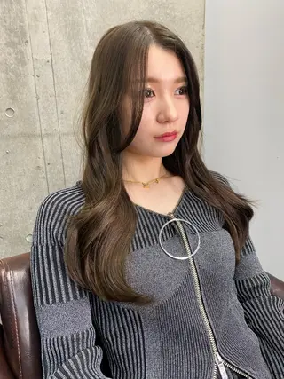 ロング カラー 韓国/ワンホンヘア 髪質改善/MaCoのヘアスタイル