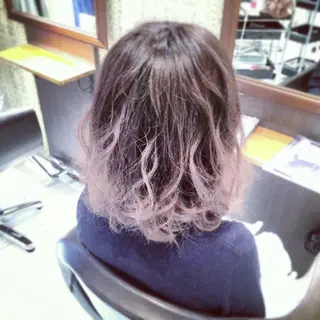 ミディアム セミロング カラー kazufumi ..のヘアスタイル