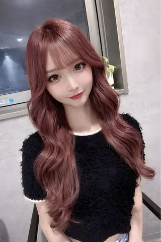 ロング カラー エクステ ダブルカラー新宿のヘアスタイル