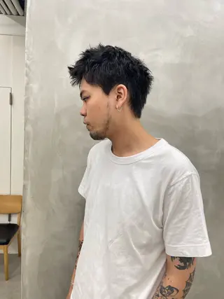 メンズ メンズカット パーマ[佐橋]のヘアスタイル