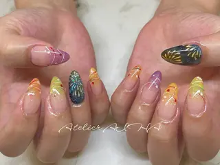 ミディアム アトリエAIHA★ フィルイン推奨サロンのネイルデザイン