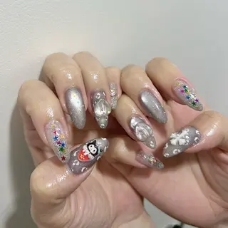 ネイル パラあり！フィルイン 美フォルムのネイルデザイン