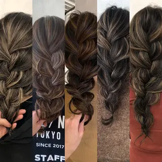 セミロング カラー ヘアアレンジ 【代表】高山 一真のヘアスタイル