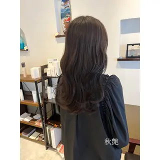 セミロング カラー 坂井田 浩樹のヘアスタイル