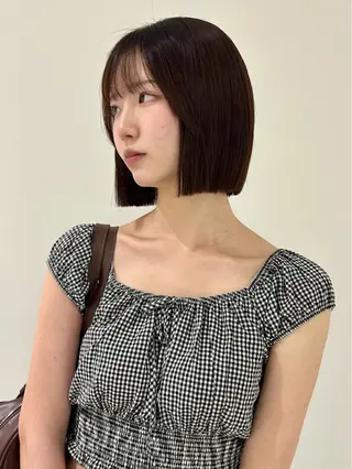 ショート 👔ボブ﹨髪質改善 ストレート🩳ももかのヘアスタイル