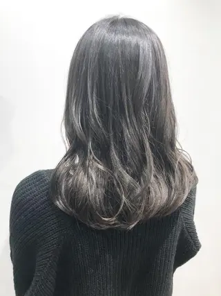 ミディアム カラー 🌙HIZUKI🌙 ハイトーン 艶髪のヘアスタイル