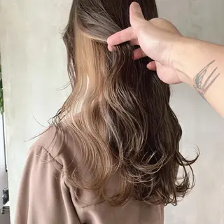 ロング カラー なかの たくみのヘアスタイル